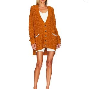 Montana Cable Cardi in Pumpkin Spice